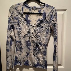 Rufen Sheer V-Neck Top